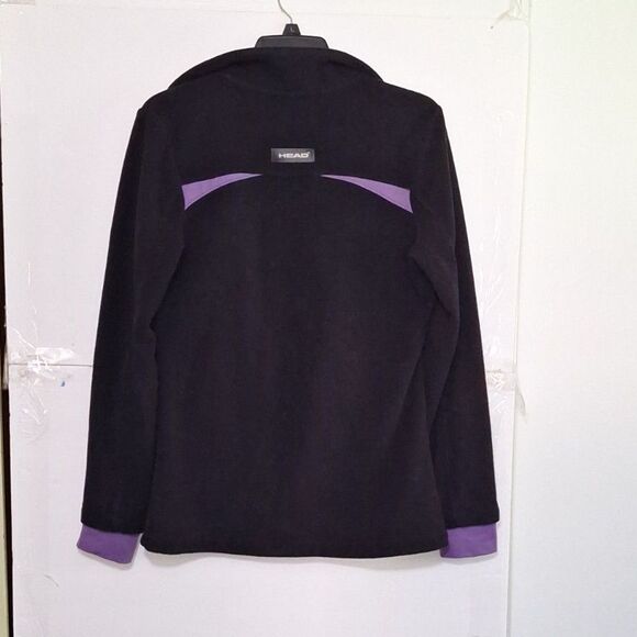Head Women's Fleece Jacket Reflective Sporty Jogging Purple Athletic Size S - Picture 13 of 13